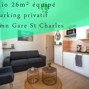 Appartement Equipe Avec Parking A 6min A Pied De La Gare St Charles, Marseille